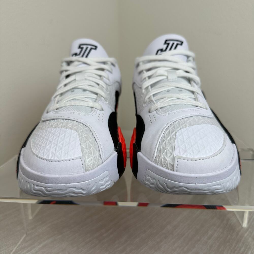 Jordan Tatum 2 Red Cement Basketball Shoes White Black Crimson Mens 7 FJ6457-106 - Picture 9 of 10